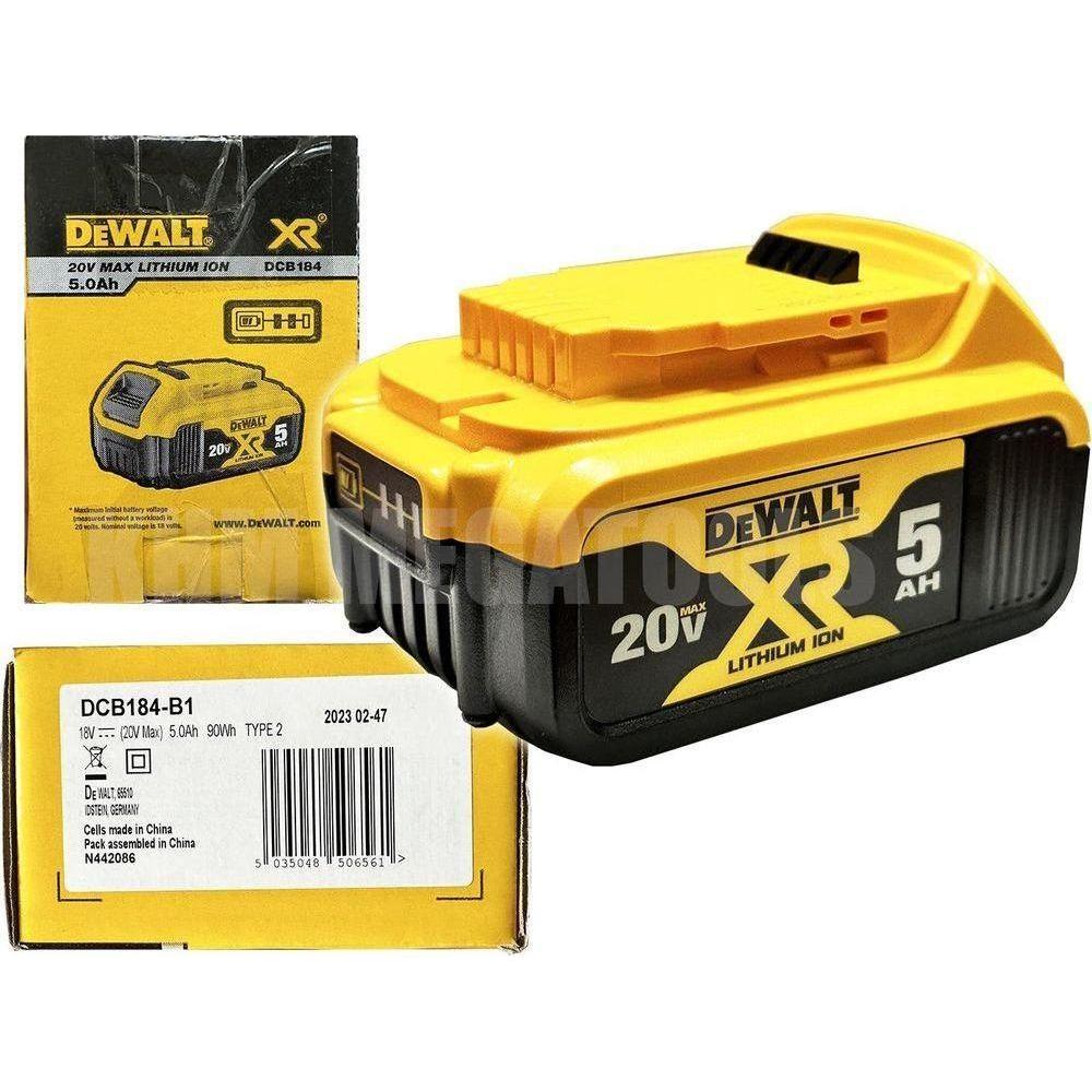 Dewalt DCB184 18V-20V Max Lithium Ion Battery (5.0Ah) - KHM Megatools Corp. Dewalt DCB184 18V-20V Max Lithium Ion Battery (5.0Ah) - KHM Megatools Corp.
